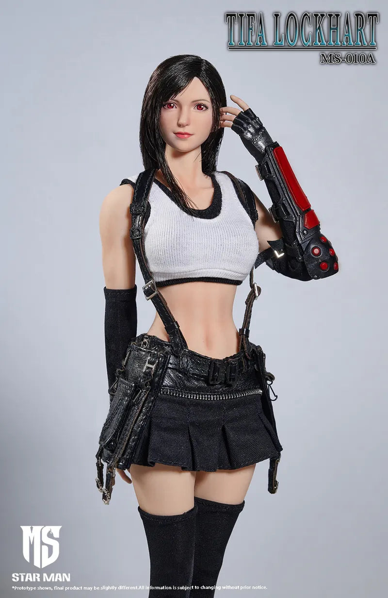 Star Man 1/6 MS-010A Tifa Lockhart White Tank Top & Black Short Skirt  Version