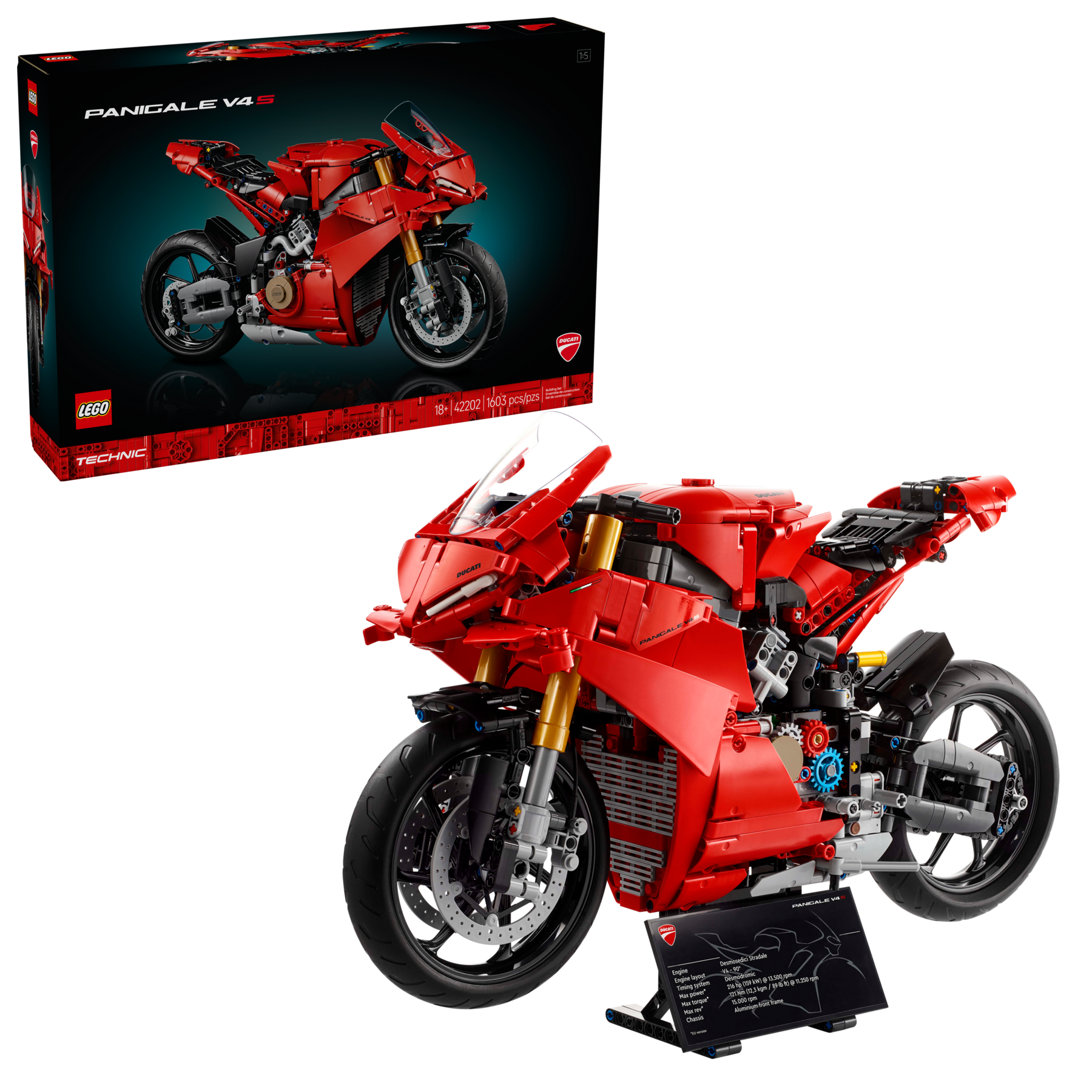 LEGO TECHNIC 42202 MOTOCICLETTA DUCATI PANIGALE V4 S