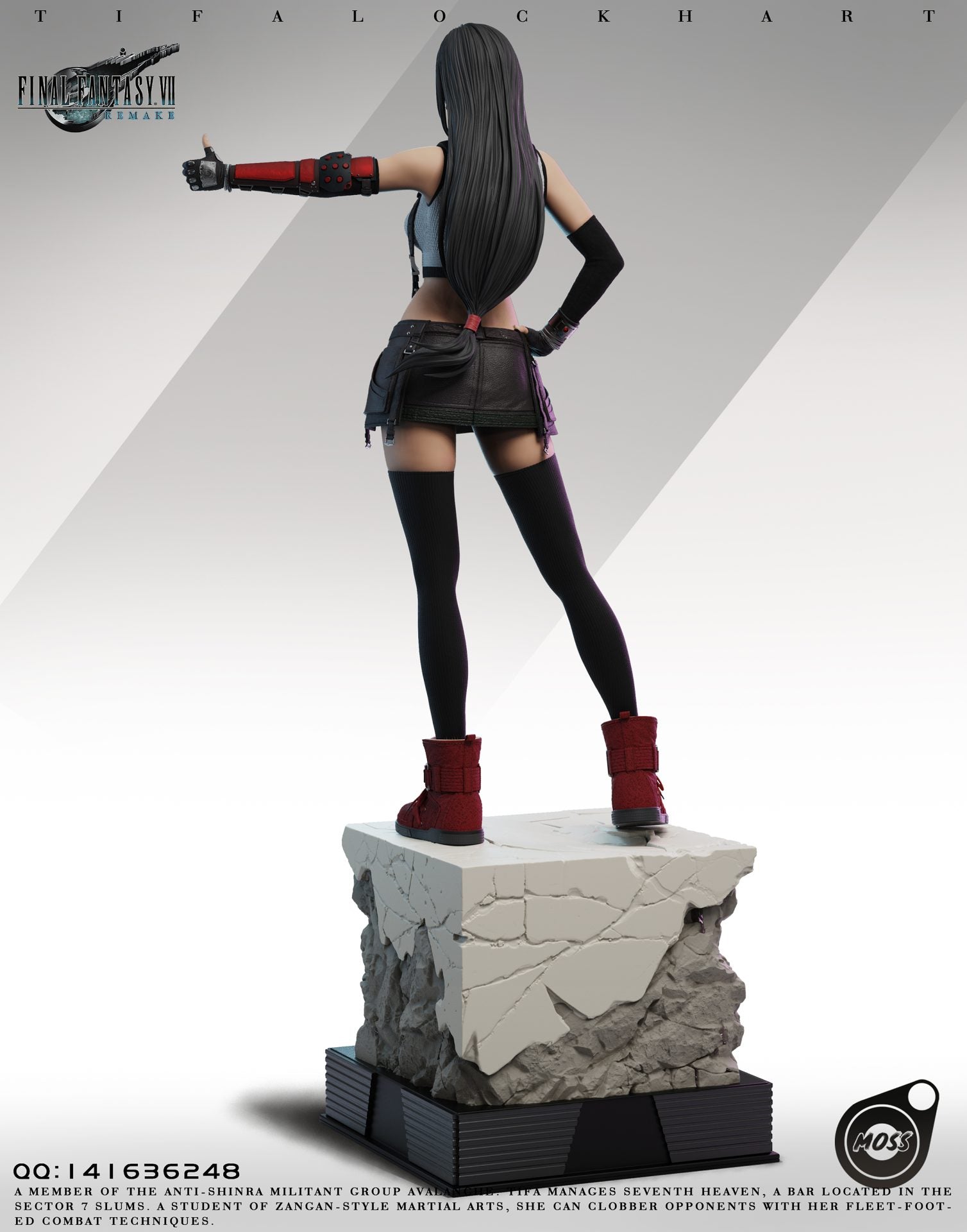 Moss Studio 1/4 Final Fantasy VII Tifa Lockhart Statue – japandealstore